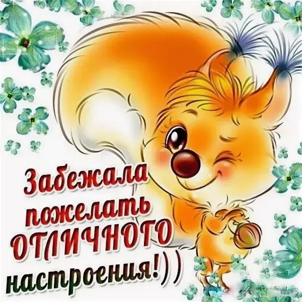 Открытка хорошего настроения - Забежала поздравить! | Красивая открытка #54