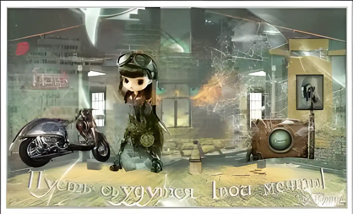 Открытка Открытки пусть сбудутся мечты - Открытка с девочкой-мотоциклистом и мотоциклом | Красивая открытка #105