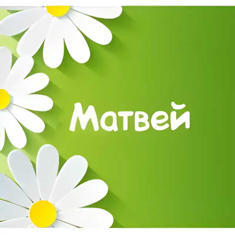Открытка открытки с именем Матвей  - Открытка с цветами: Васильки на зеленом фоне | Красивая открытка #266