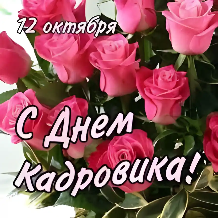 Открытка Открытки с днем кадровика - Открытка с розовыми розами: С Днём! | Красивая открытка #34